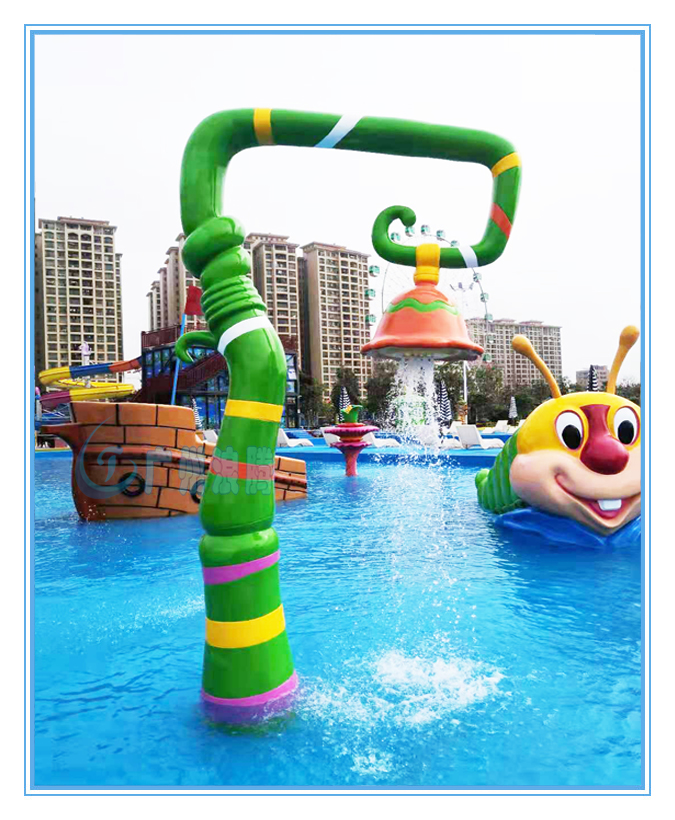 水上樂園設備，戲水小品，吊鐘噴水